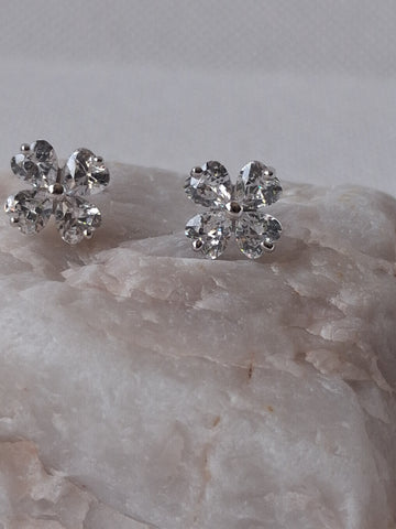 925 sterling silver earrings with a charming floral design