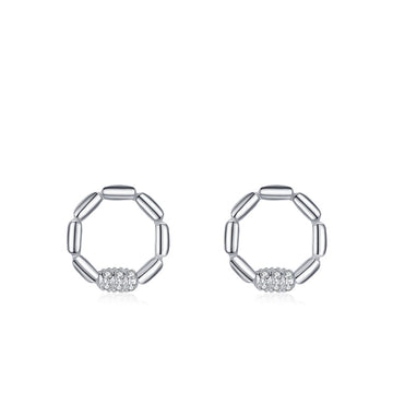 925 sterling silver earrings with zircons