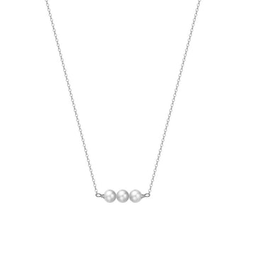 925 sterling silver necklace - pearl combination