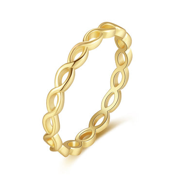 925 real silver ring with gold plating