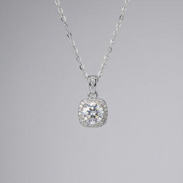 Royal Crown Halo Necklace – Sterling Silver