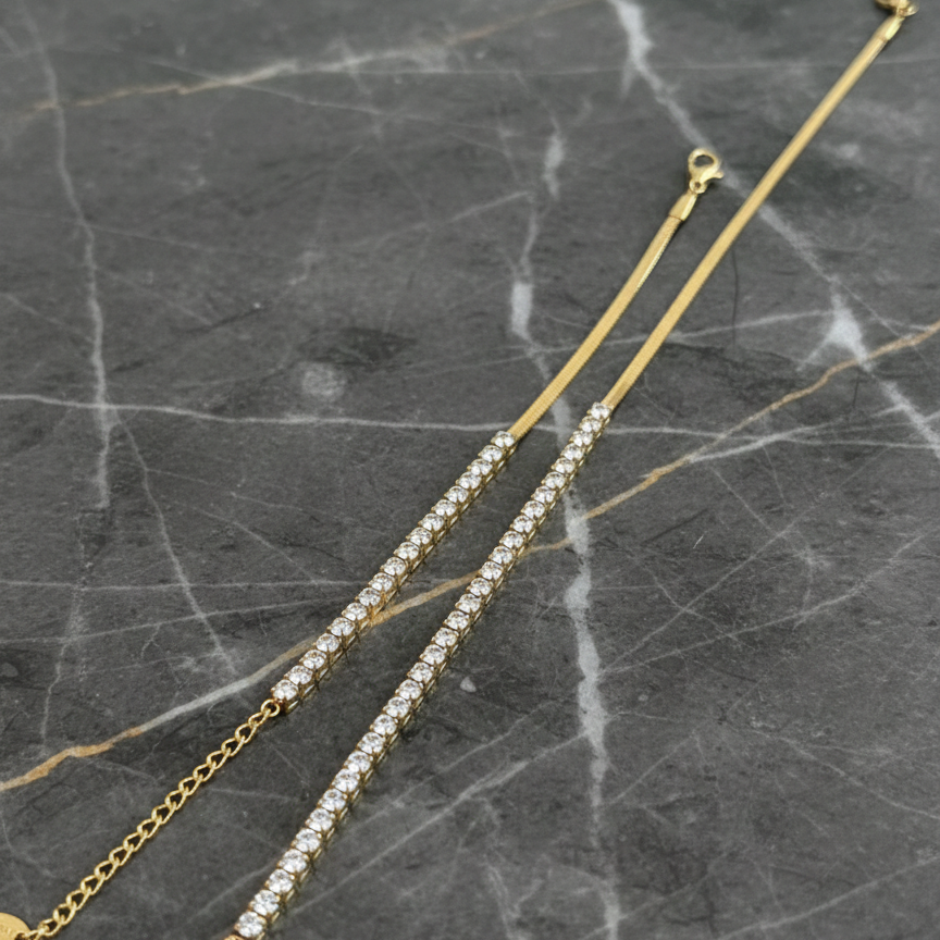 Half Glow Set – Waterproof Gold