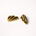 Gold stainless steel earrings bundle modern design