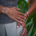 Aurelia silver and gold sculptural ring styled for an elegant everyday look