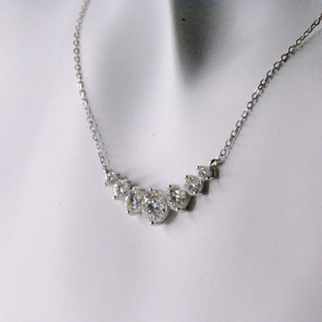 elegant moissanite necklace sterling silver