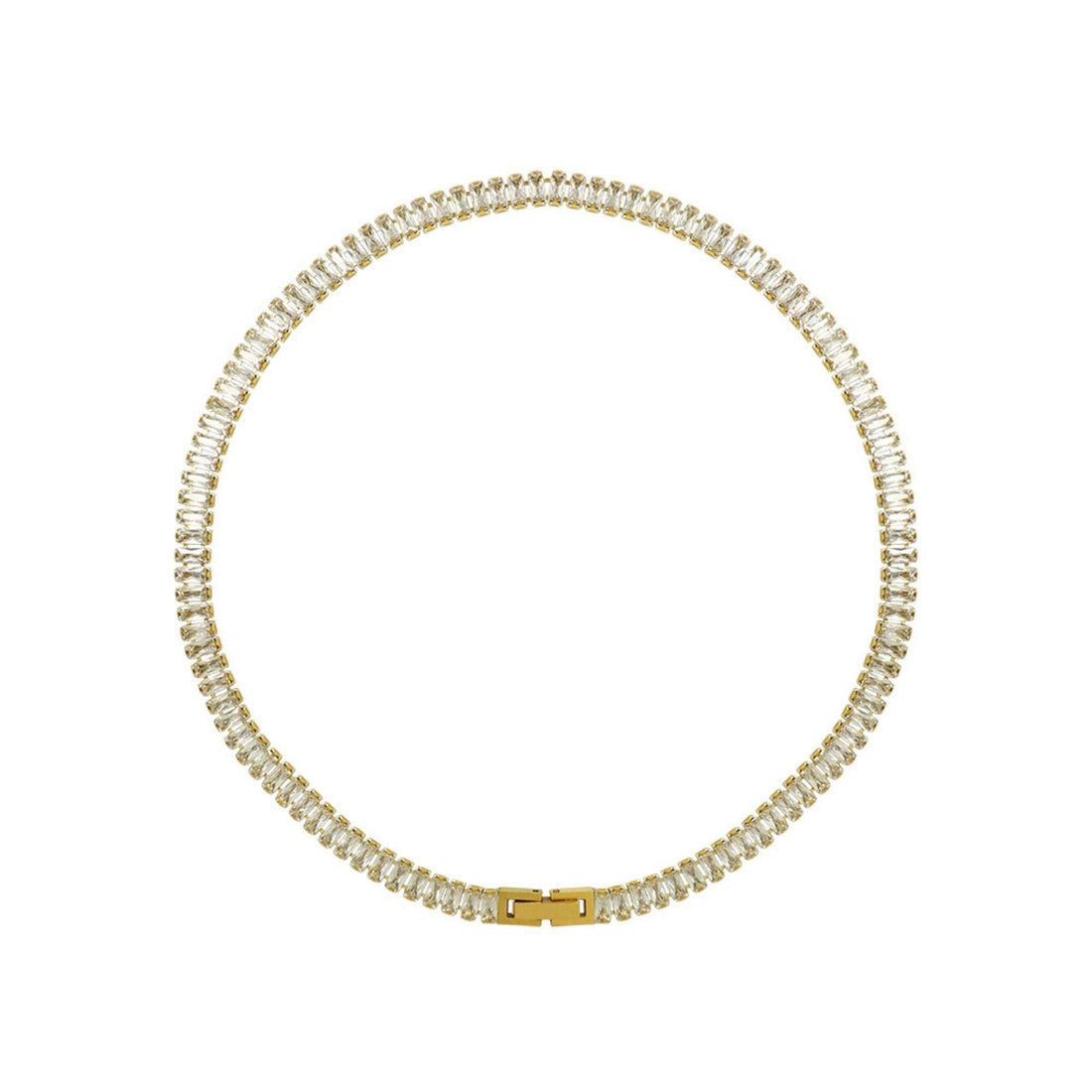 Luxury zircon tennis choker necklace