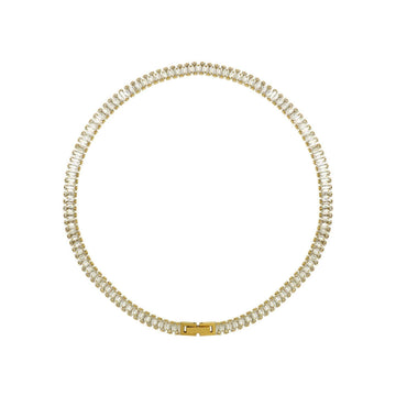 Luxury zircon tennis choker necklace