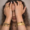 gold twist ring elegant modern design