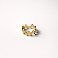 gold disc ring tainless steel