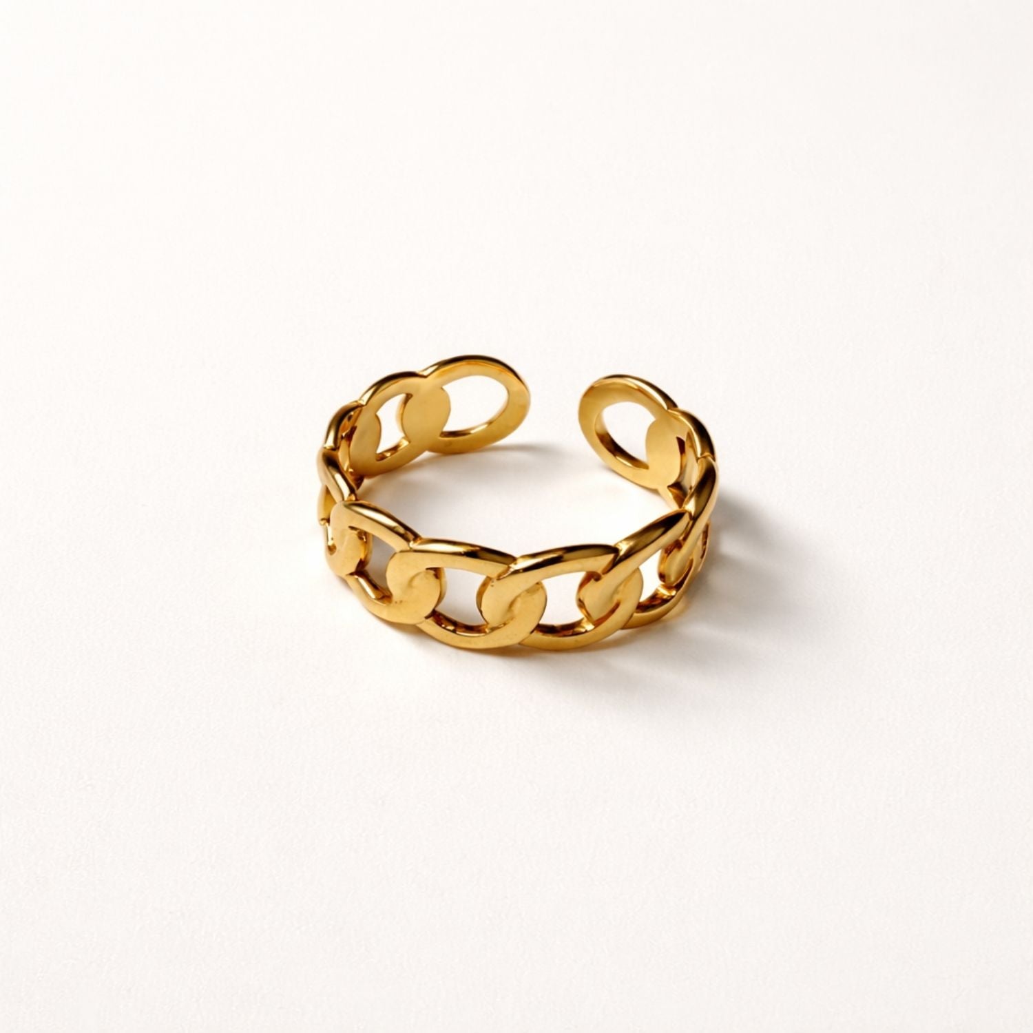 waterproof gold rings set stainless steel jewelry