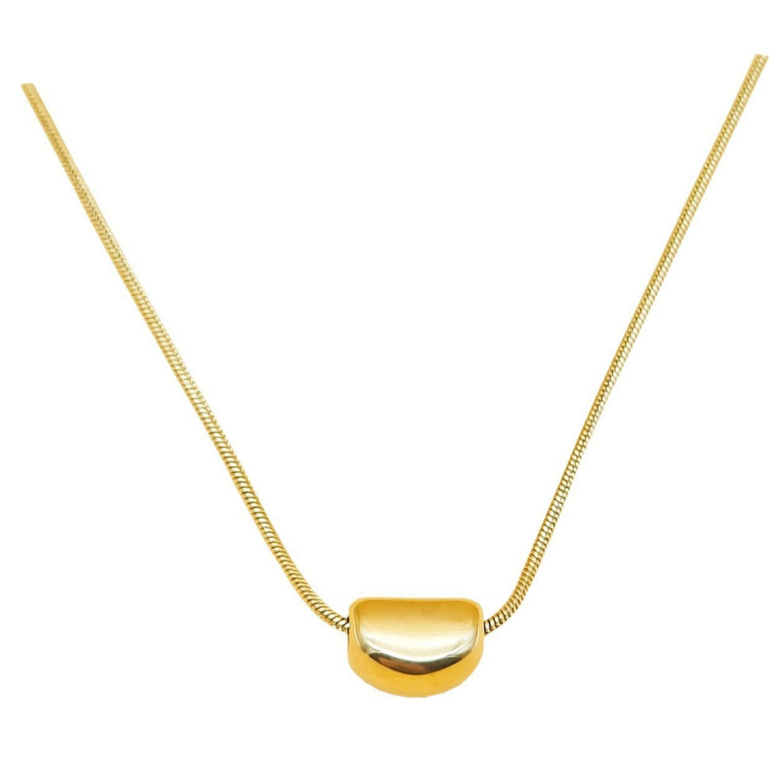 Luna gold pendant necklace