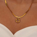 elegant stainless steel necklace for women