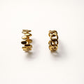 modern minimalist gold rings stackable set