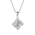 moissanite clover necklace sterling silver elegant jewelry
