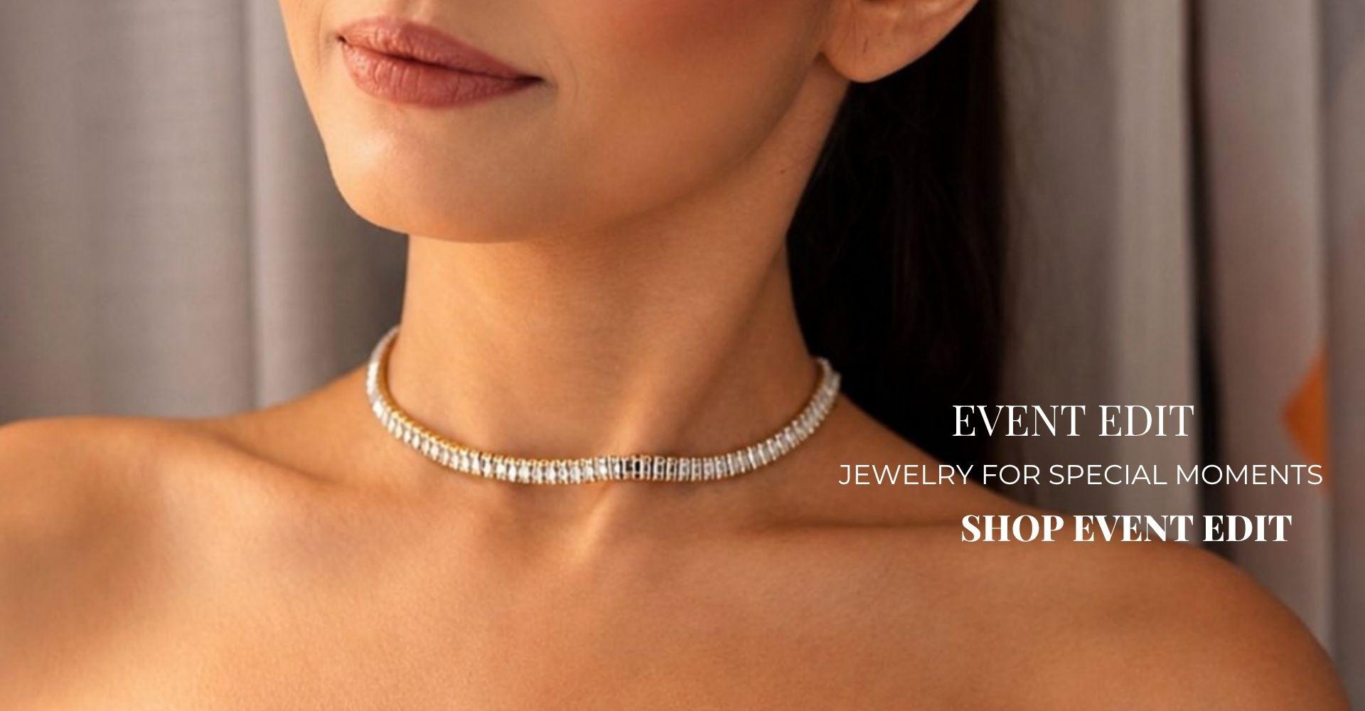 New Arrivals jewelry collection featuring gold necklace with black pendant just landed at Yasmine Jewellery