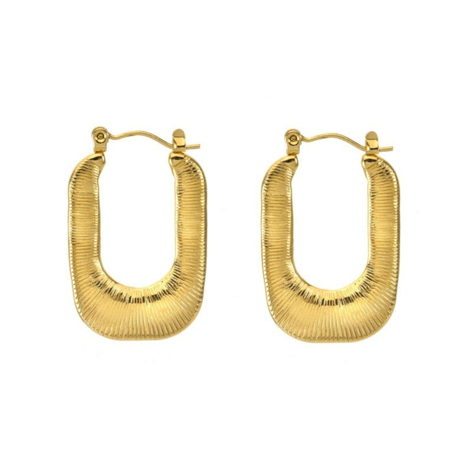 nova earrings in gold plated stainless steel