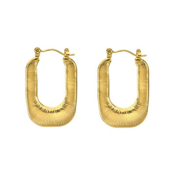 nova earrings in gold plated stainless steel