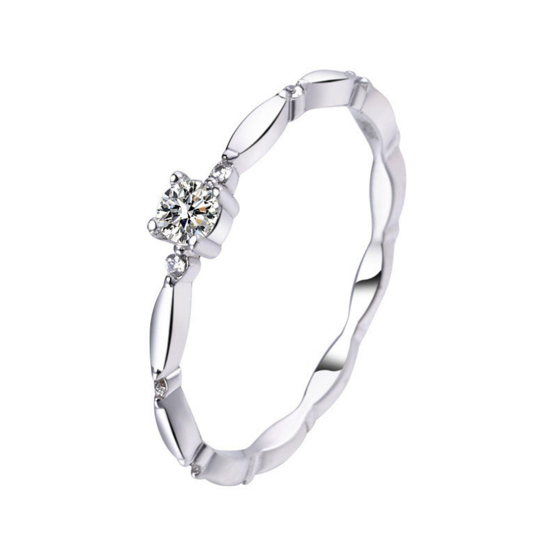 organic silver ring with stone sterling silver minimal jewelry