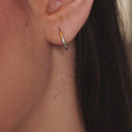 Aurelia Duo Sterling Silver mixed metal hoop earrings product video