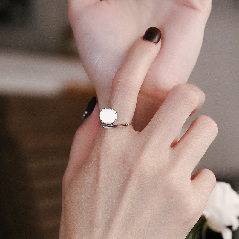 נקודת איזון – טבעת פתוחה כסף סטרלינג 925