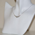 sparkling moissanite crown necklace