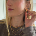 luxury small gold hoops